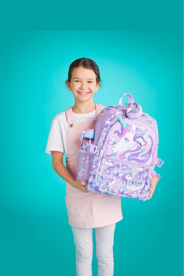 Smiggle Purple Hi There Classic Attach Backpack