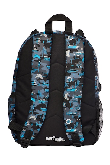 Smiggle Black Hi There Classic Attach Backpack