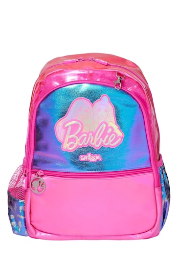 Smiggle Pink Barbie Play and Go Junior Character Hoodie Backpack