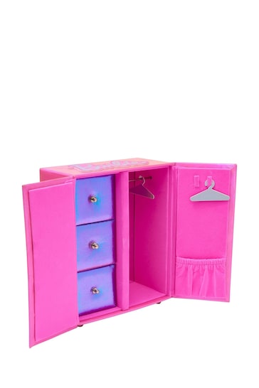 Smiggle Pink Barbie Wardrobe Jewellery Box