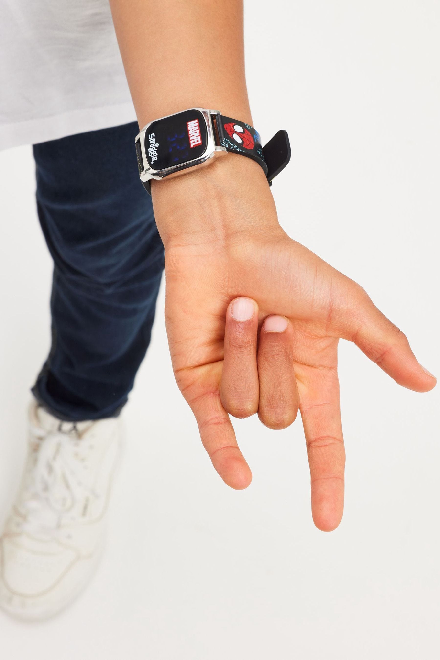 Smiggle Black Spider Man Watch