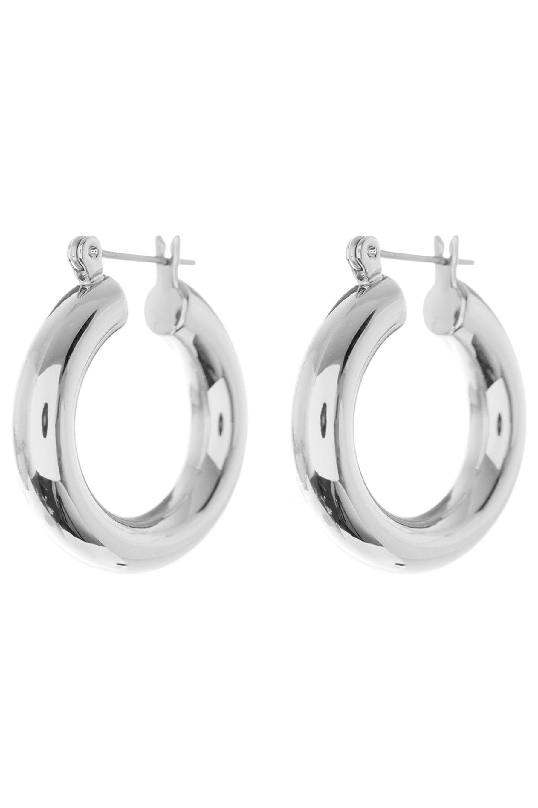 Silver discount tube hoops