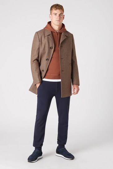 Remus Uomo Natural Tapered Fit Wool-Rich Overcoat
