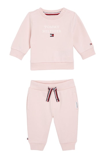 Tommy Hilfiger Baby Pink Sweat Top and Joggers Set