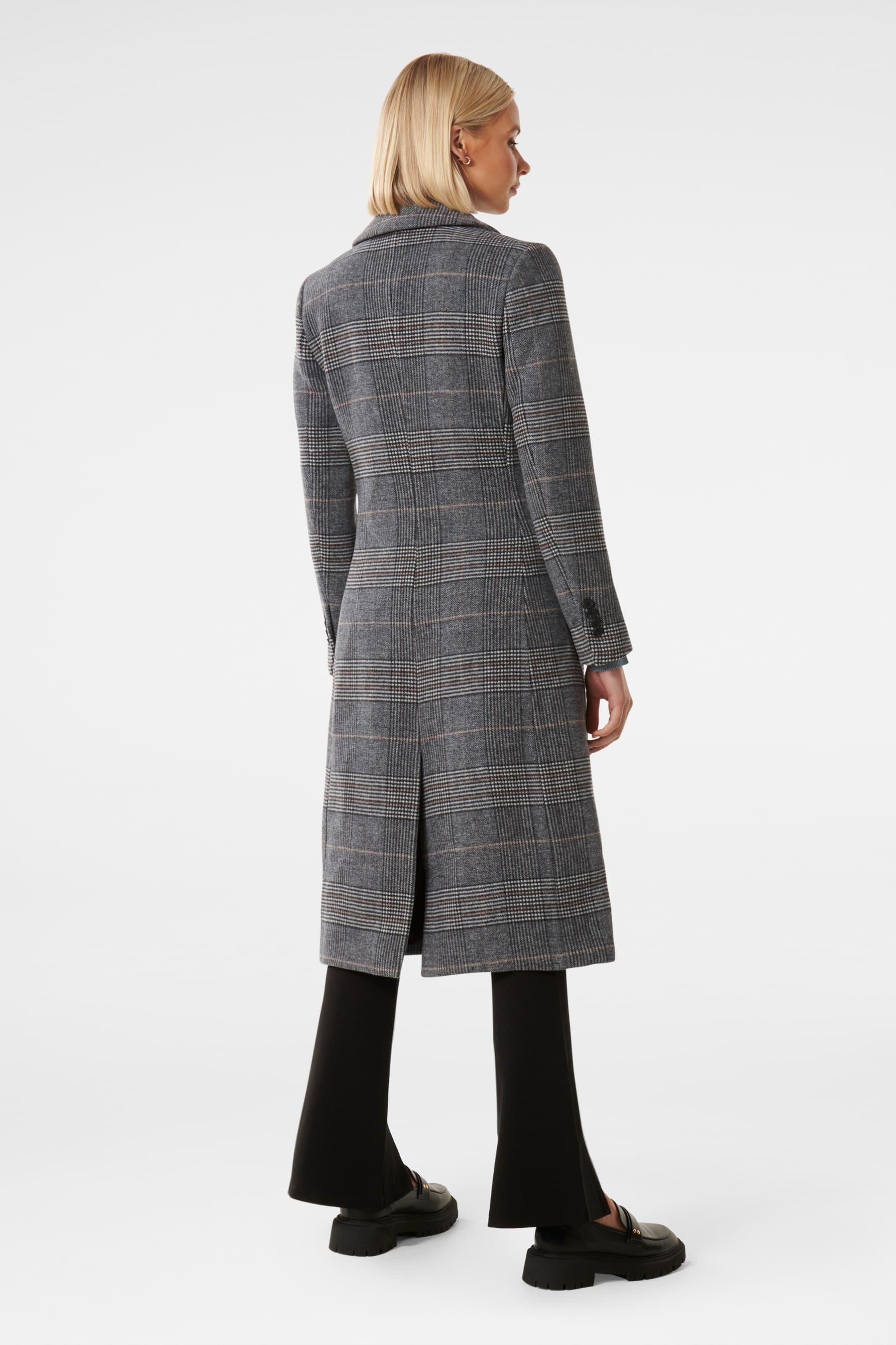 Forever new check coat online