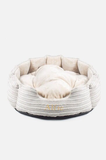 Lords and Labradors Light Grey Essentials Round Dog Bed