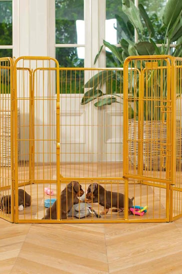 Lords and Labradors Black 6 Panel Puppy/Dog Play Pen
