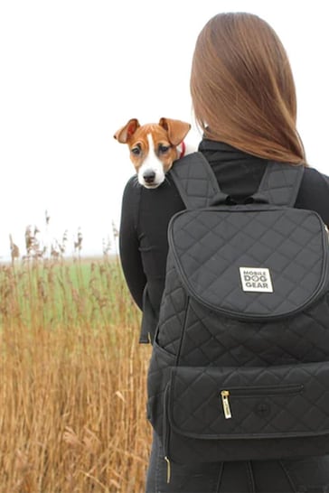 Lords and Labradors Black Weekender Dog Backpack
