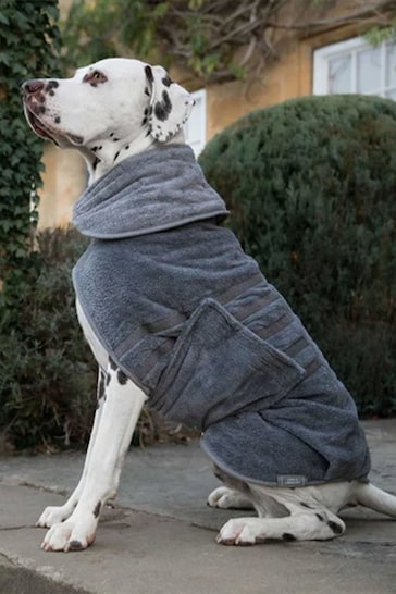 Lords and Labradors Grey Dog Drying Coat