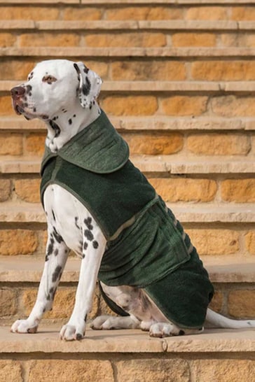 Lords and Labradors Green Dog Drying Coat