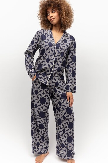Cyberjammies Blue Chain Print Pyjama Set