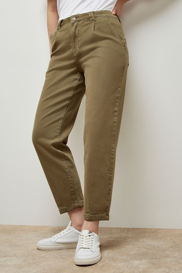 Apricot Green Mom Kasia Chinos Jeans