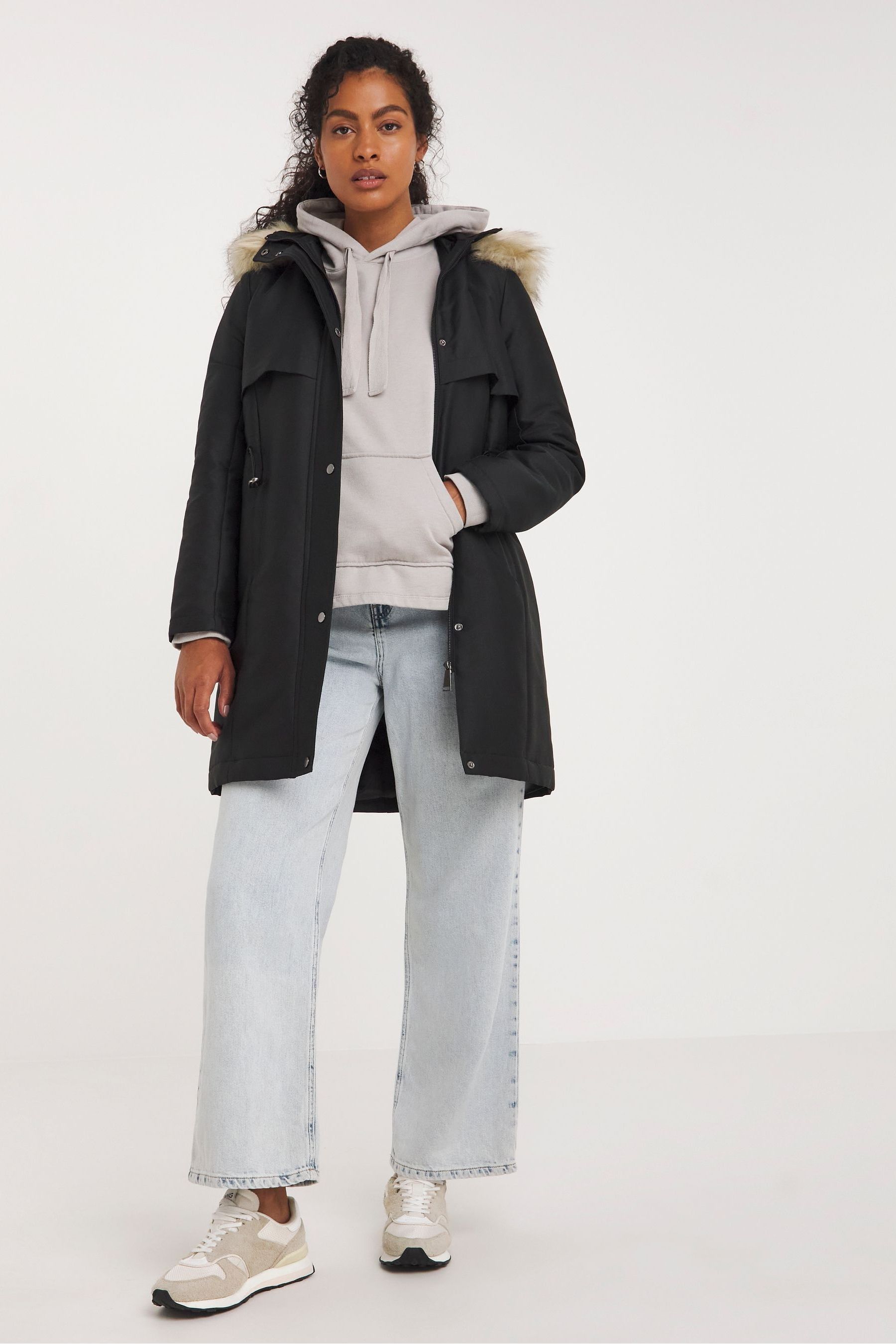 Buy JD Williams Black Padded Inner Luxe Parka Coat from the Next