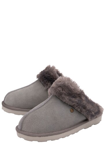Dunlop Grey Slippers
