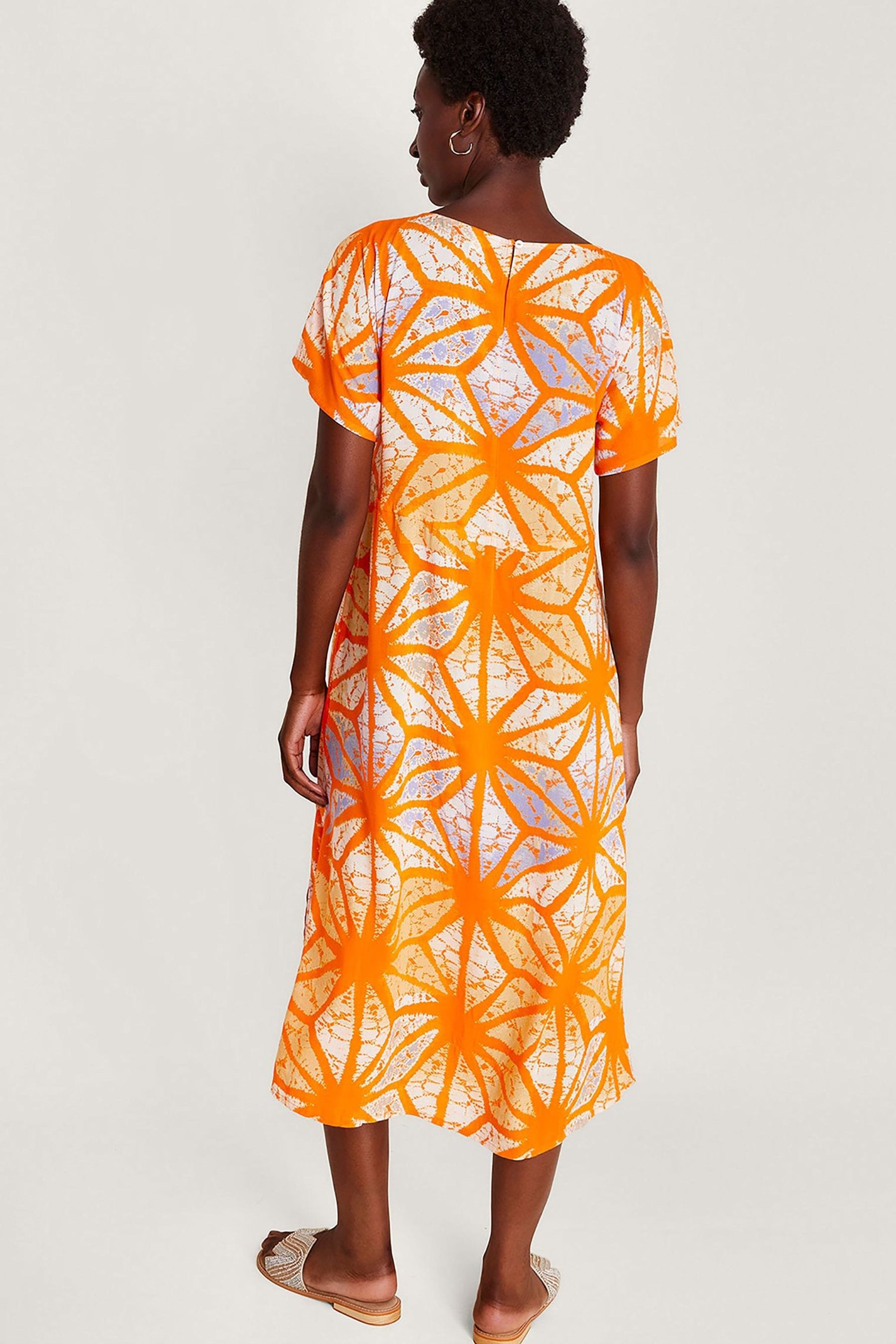 Orange dress monsoon on sale