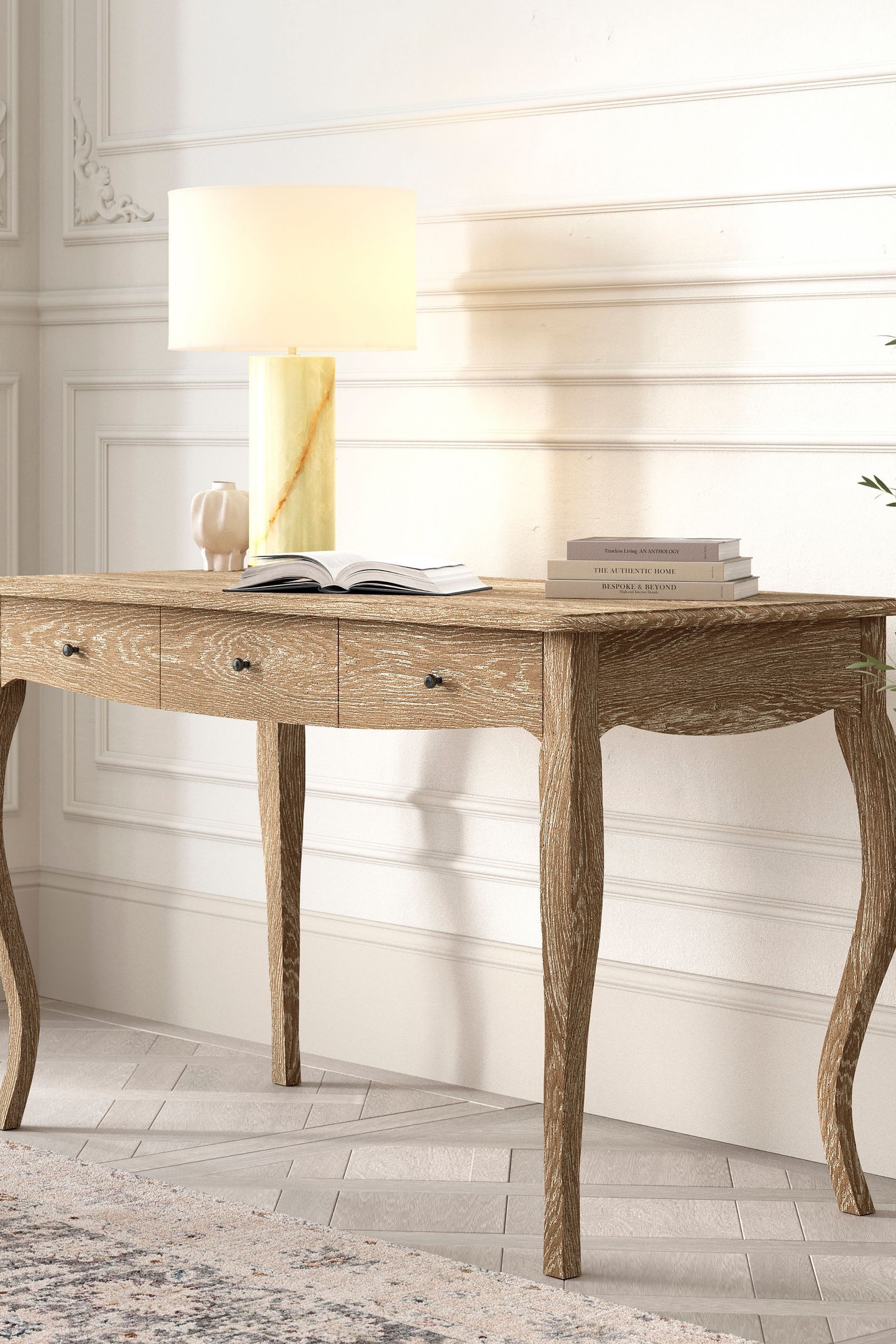 Weathered oak deals desk