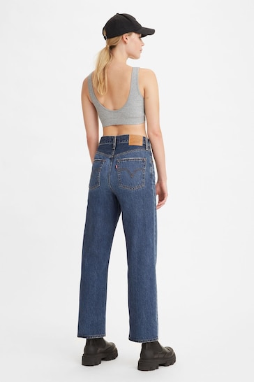 Levi's® Blue Ribcage Straight Ankle Jeans