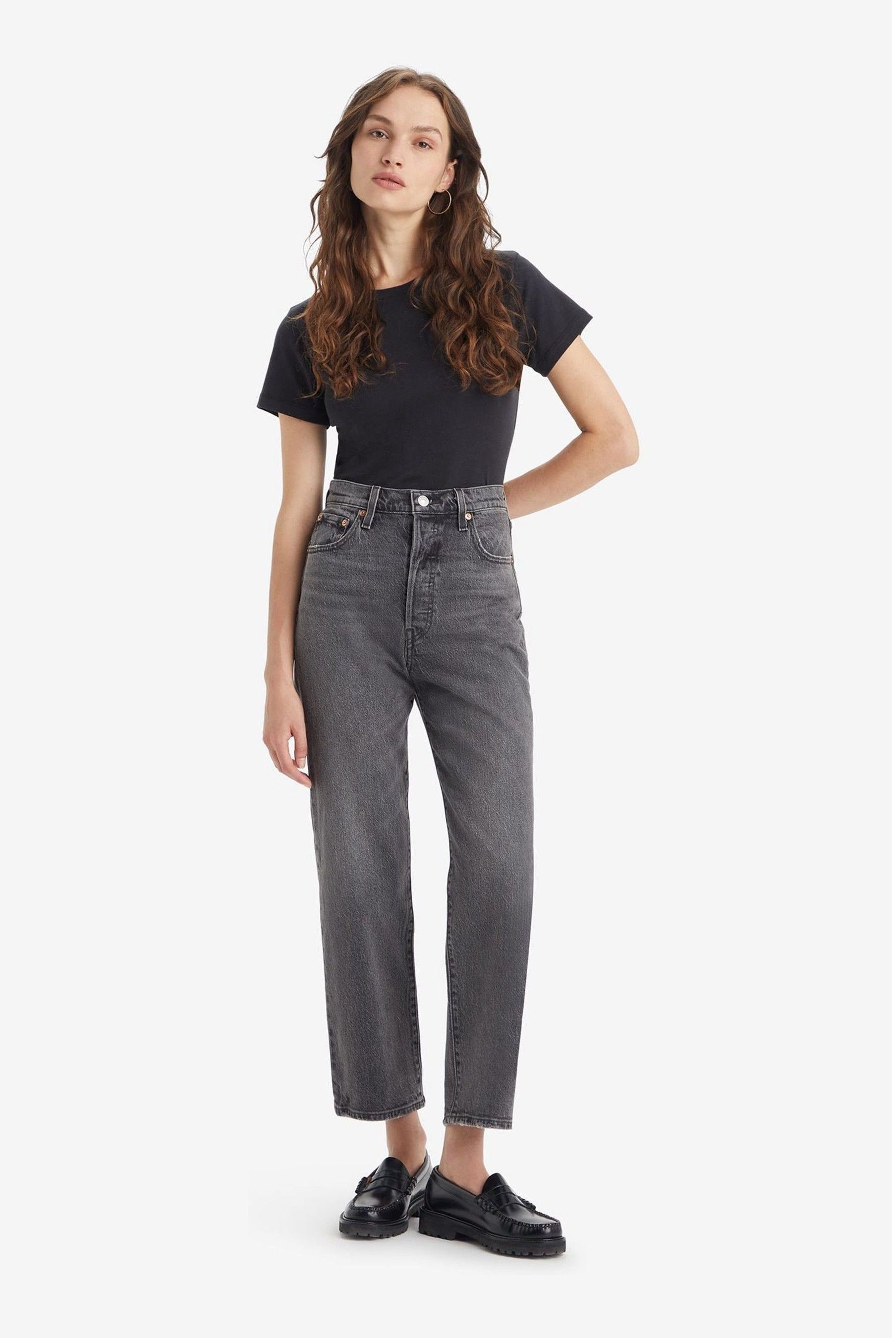 Levi's ribcage sale straight black