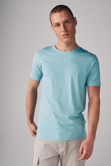 Blue Light Slim Fit Essential Crew Neck T-Shirt