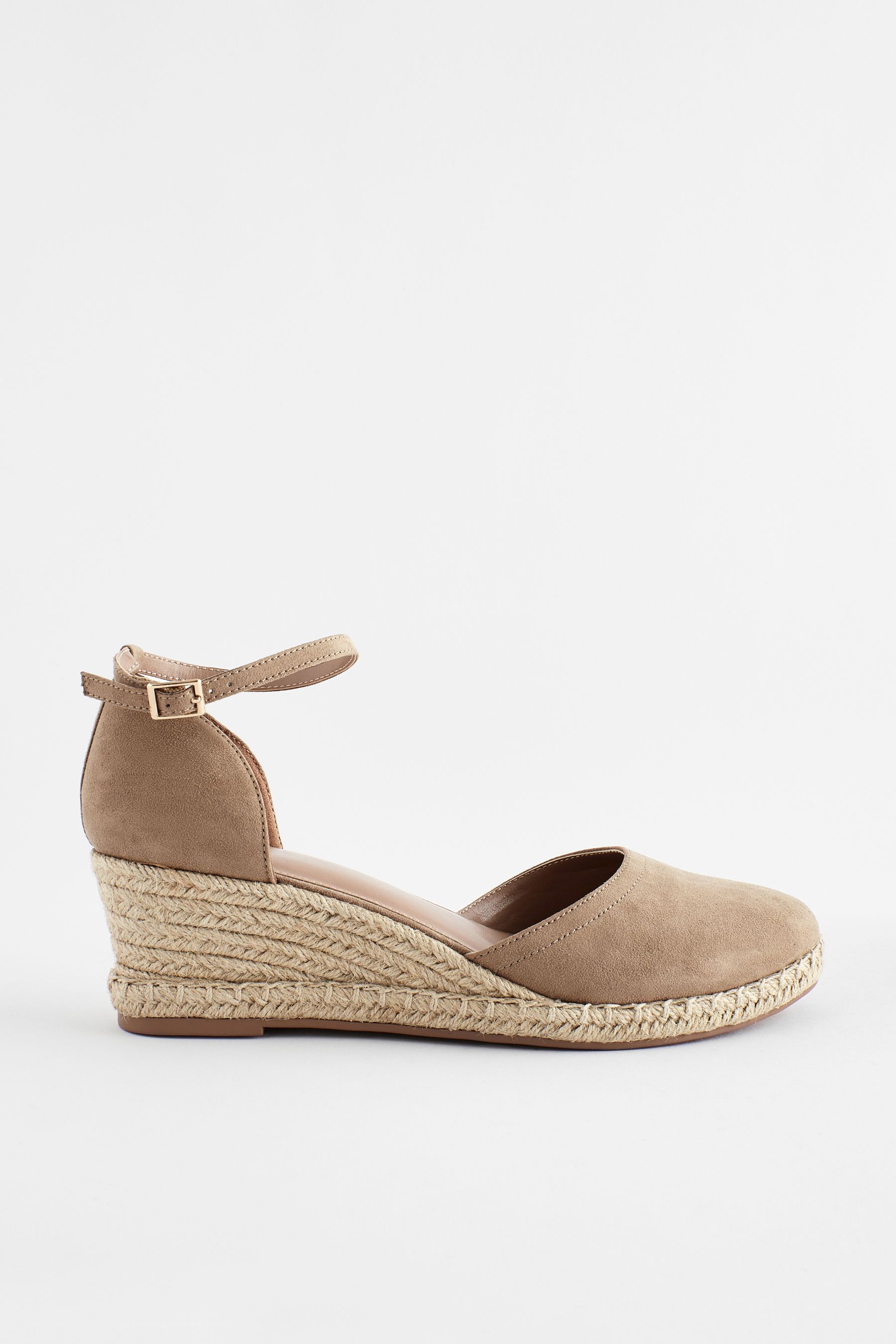 Sand Standard Wide Fit Forever Comfort Closed Toe Wedges