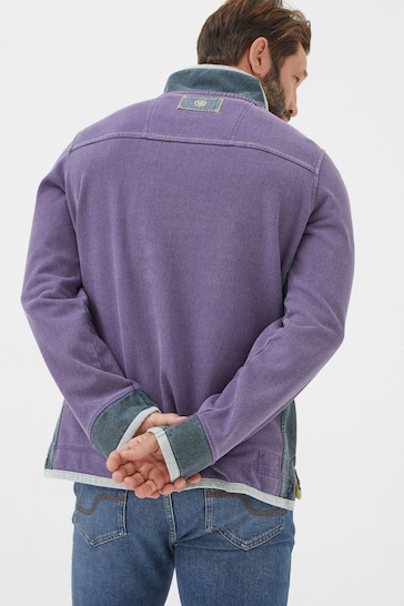FatFace Purple Airlie Pocket Sweatshirt