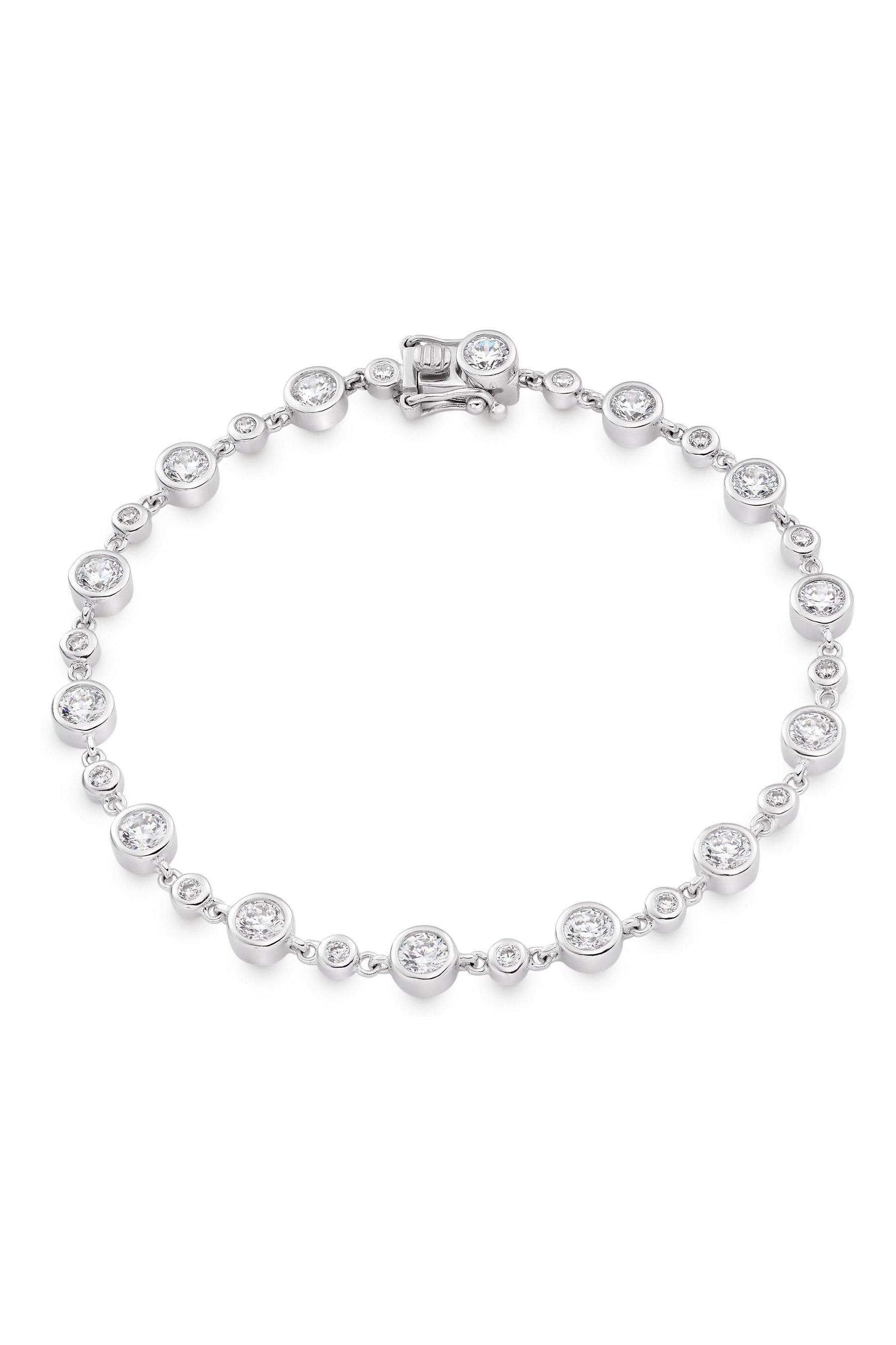 Buy Beaverbrooks Sterling Silver Cubic Zirconia Bracelet from the