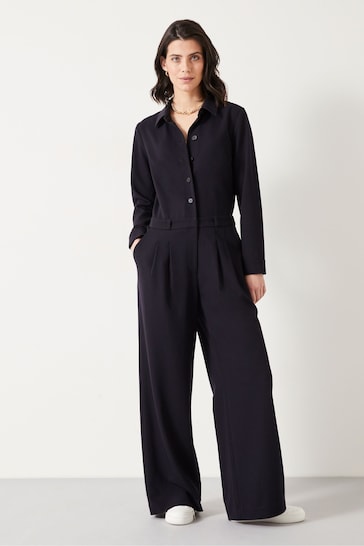 Hush Blue Elora Relaxed Tailored Jumpsuit