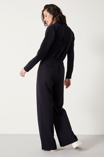 Hush Blue Elora Relaxed Tailored Jumpsuit