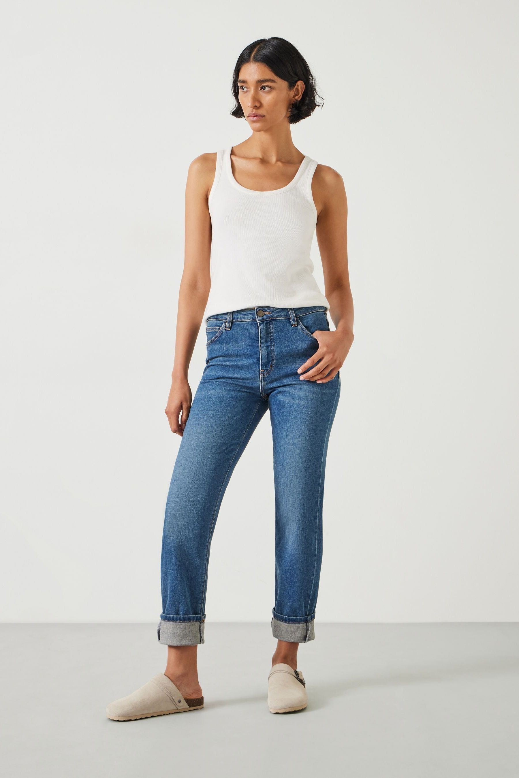 Buy Hush Vintage Wash Blue Agnes Straight Jeans from the Next UK