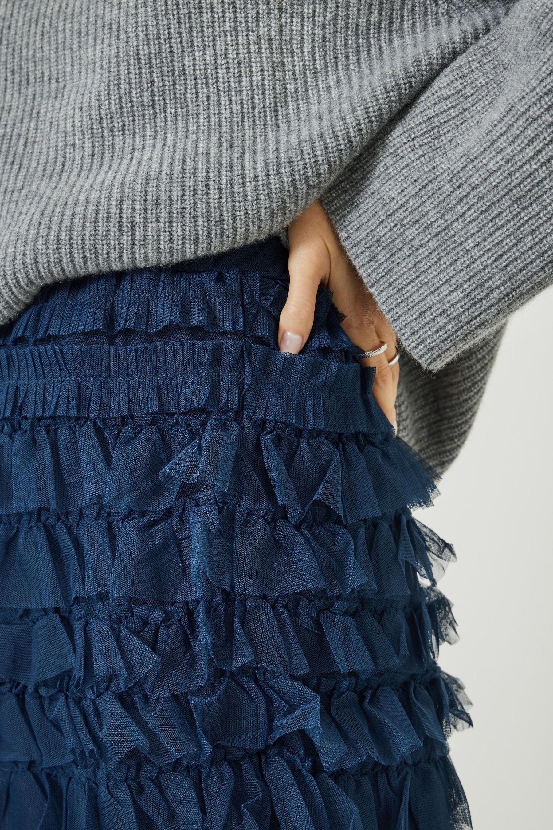 Ruffle online skirt next
