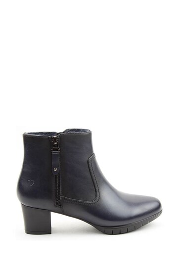 Heavenly Feet Blue Barley Ankle Boots