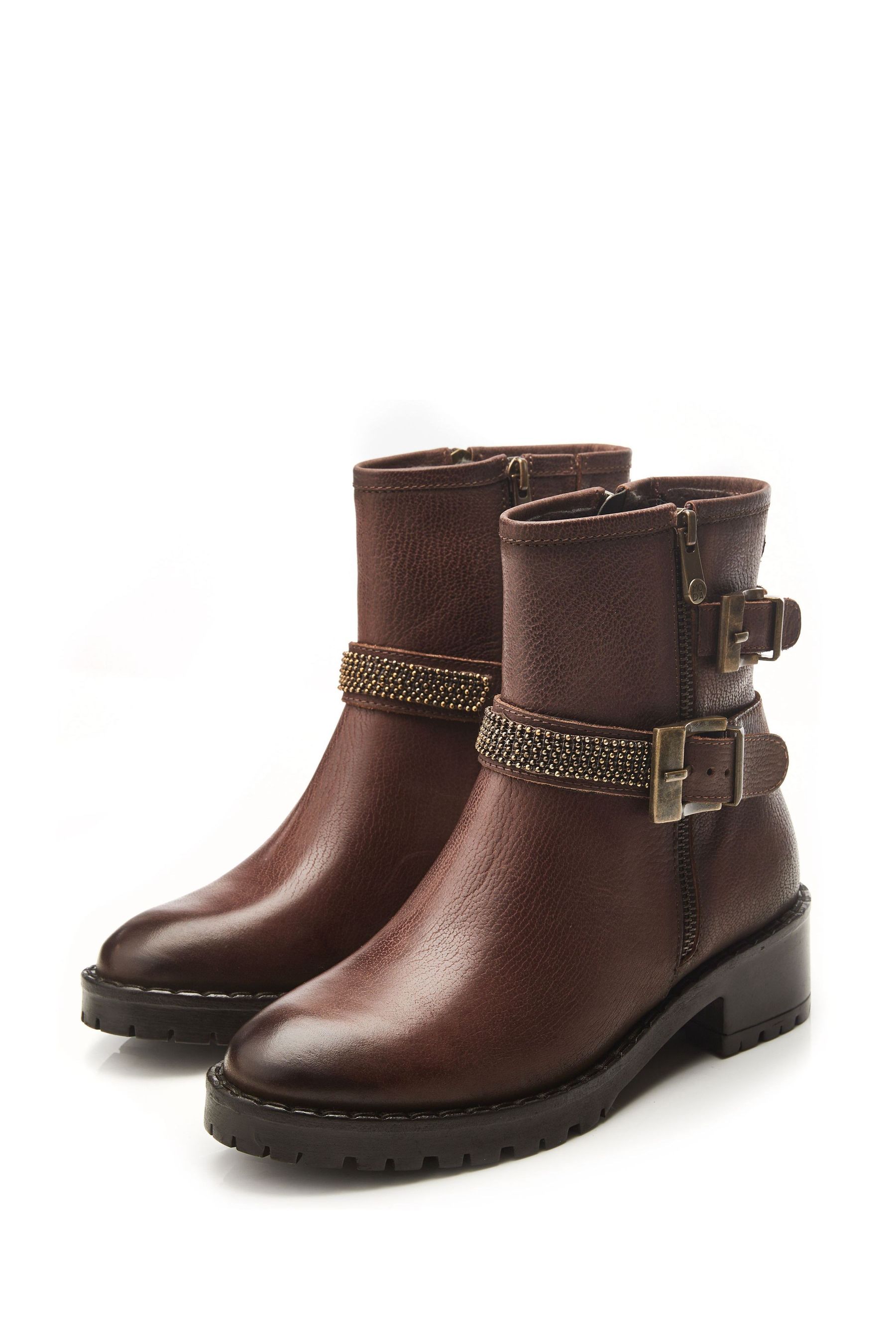 Two buckle boots top
