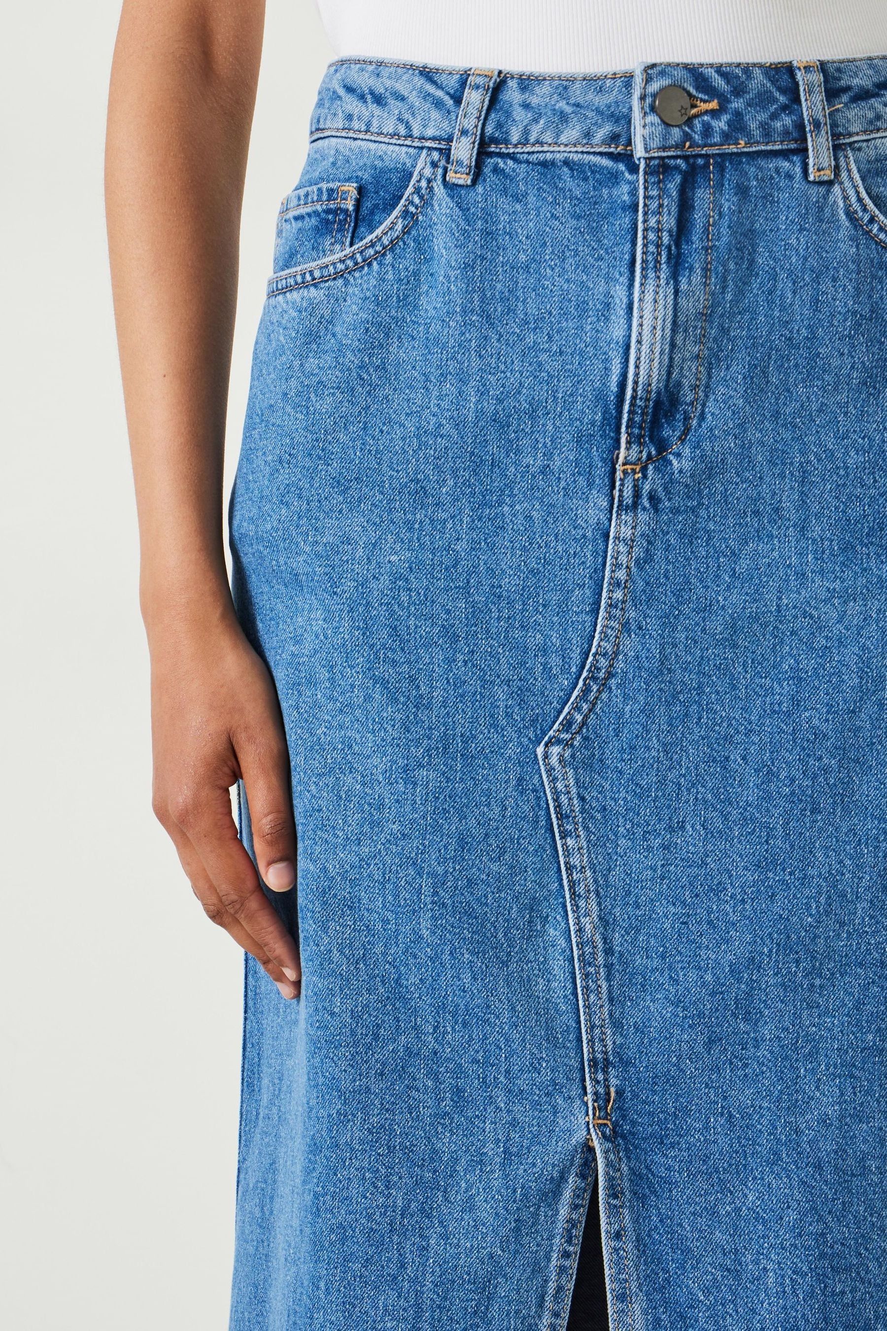 Hush Blue Rachelle Denim Maxi Skirt