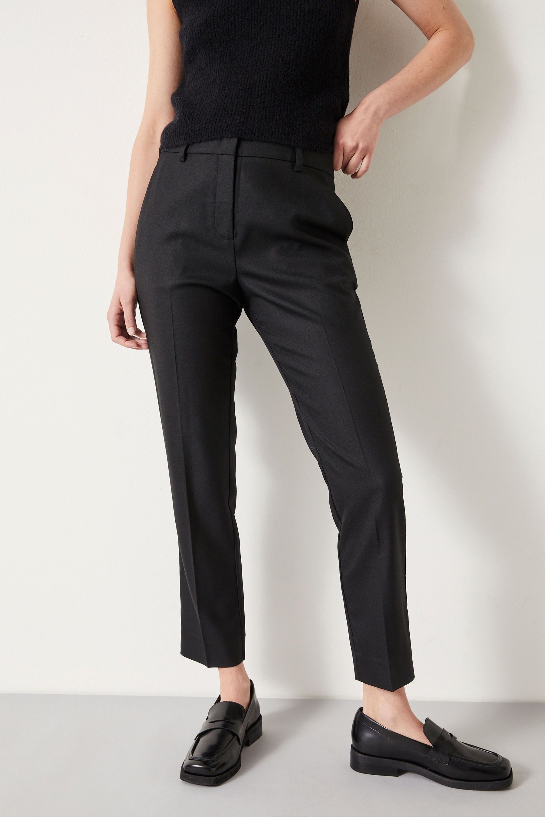 Buy Hush Black Amanda Cropped Suit Trousers from the Next UK online shop