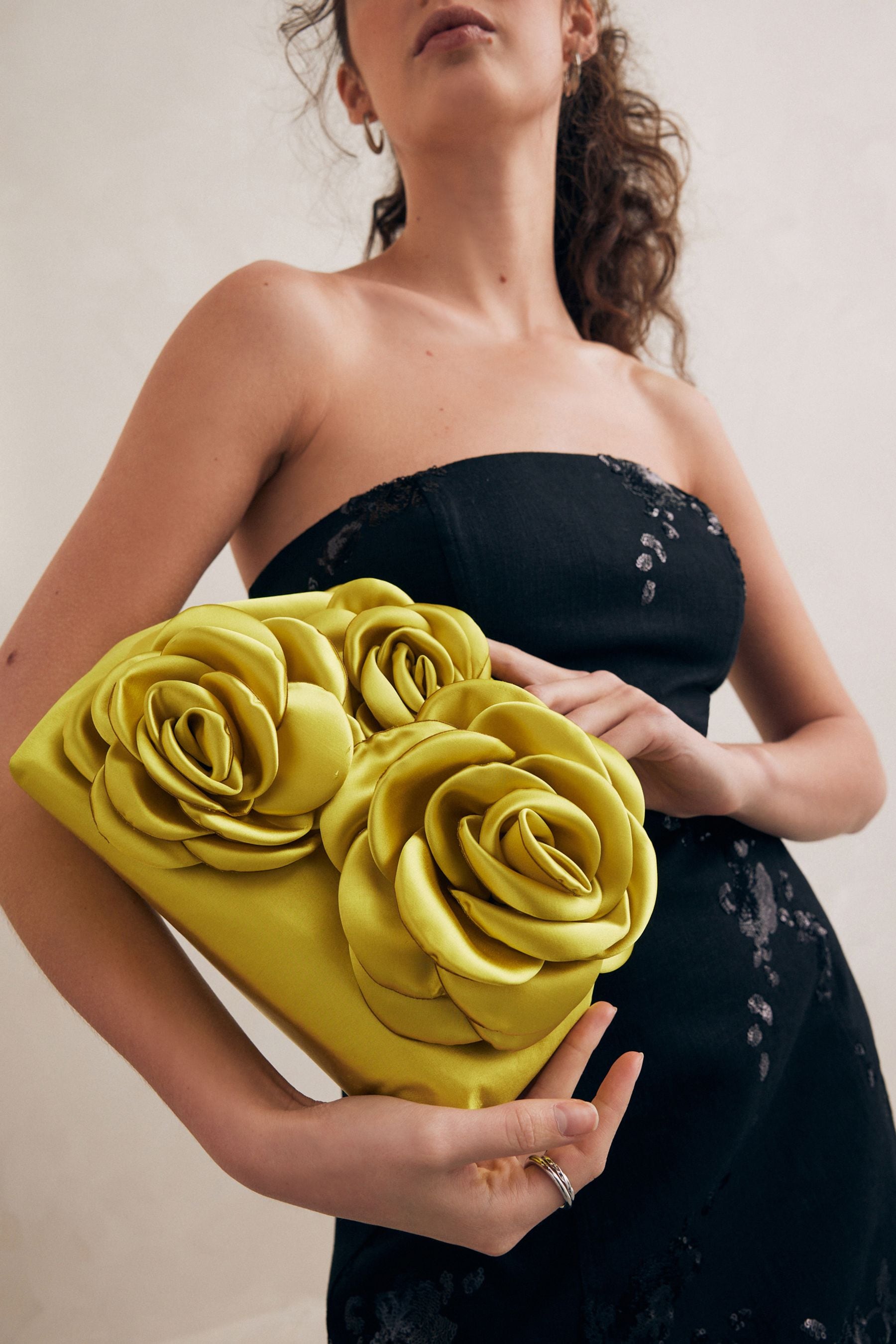Bright green clutch bag hot sale