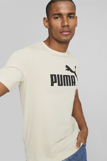 Puma White Essentials Logo Men's T-Shirt