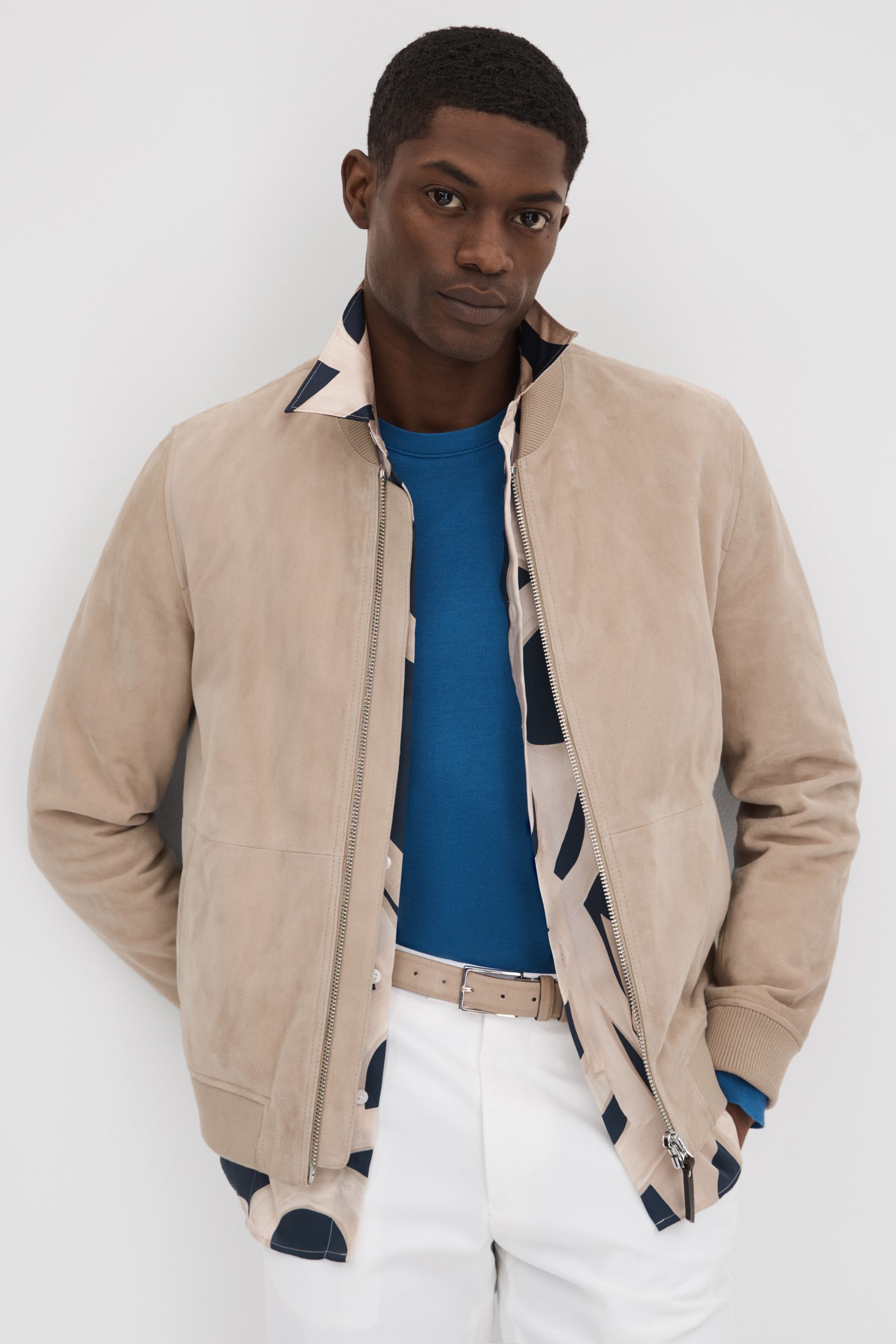 Stone suede jacket online