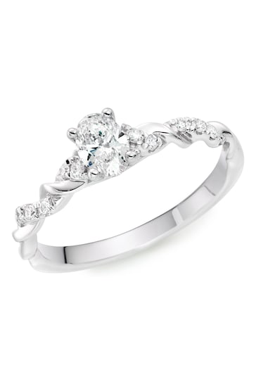 Beaverbrooks Platinum Solitaire Diamond Ring
