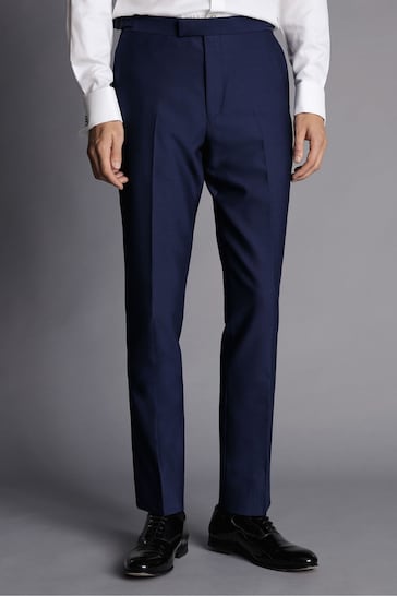 Charles Tyrwhitt Blue Slim Fit Dinner Suit Trosusers