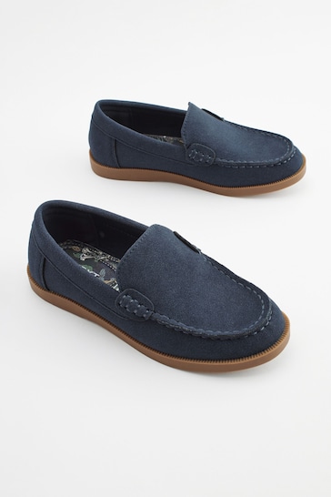 Navy Loafers
