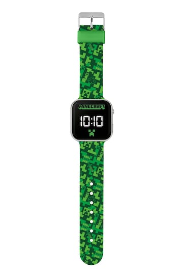 Peers Hardy Green/Black Minecraft Printed LED Watch