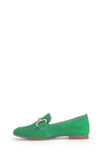 Gabor Green Jangle Verde Suede Loafers
