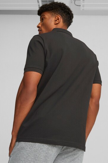 Puma Black Essentials Pique Mens Polo Shirt