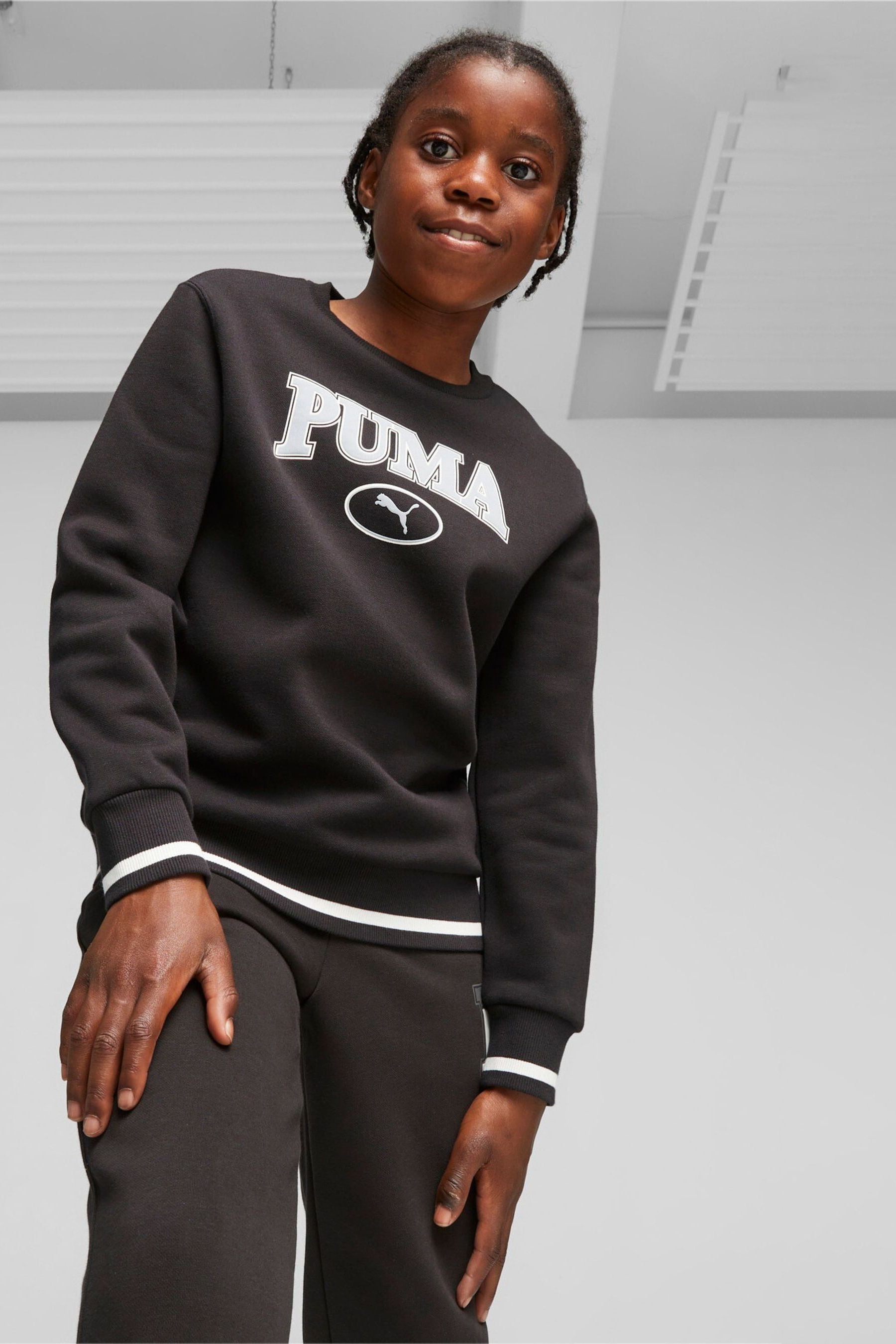 Buy Puma Black Squad Youth Sweatshirt from the Next UK online shop