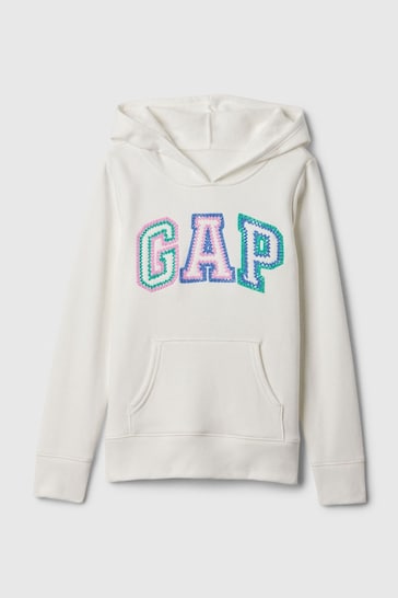 Gap White Logo Hoodie (4-13yrs)