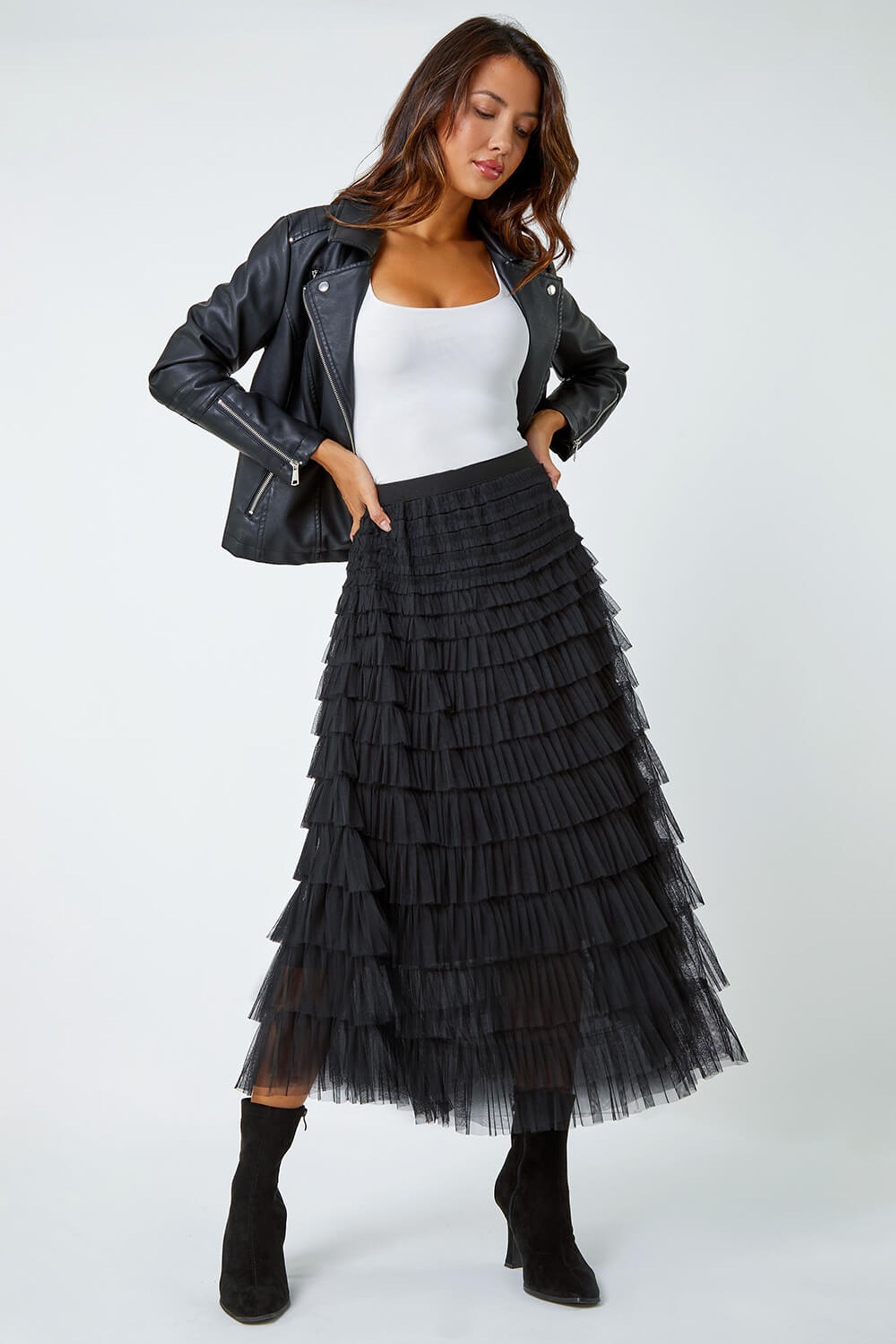 Ruffle skirt next on sale