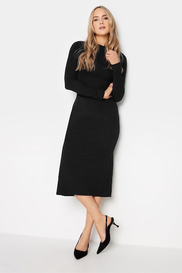 Long Tall Sally Black Long Sleeve Fitted Dress