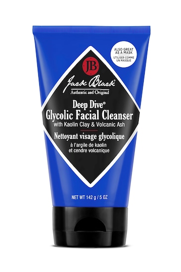 Jack Black Deep Dive Glycolic Facial Cleanser With Kaolin Clay and Volcanic Ash 142g