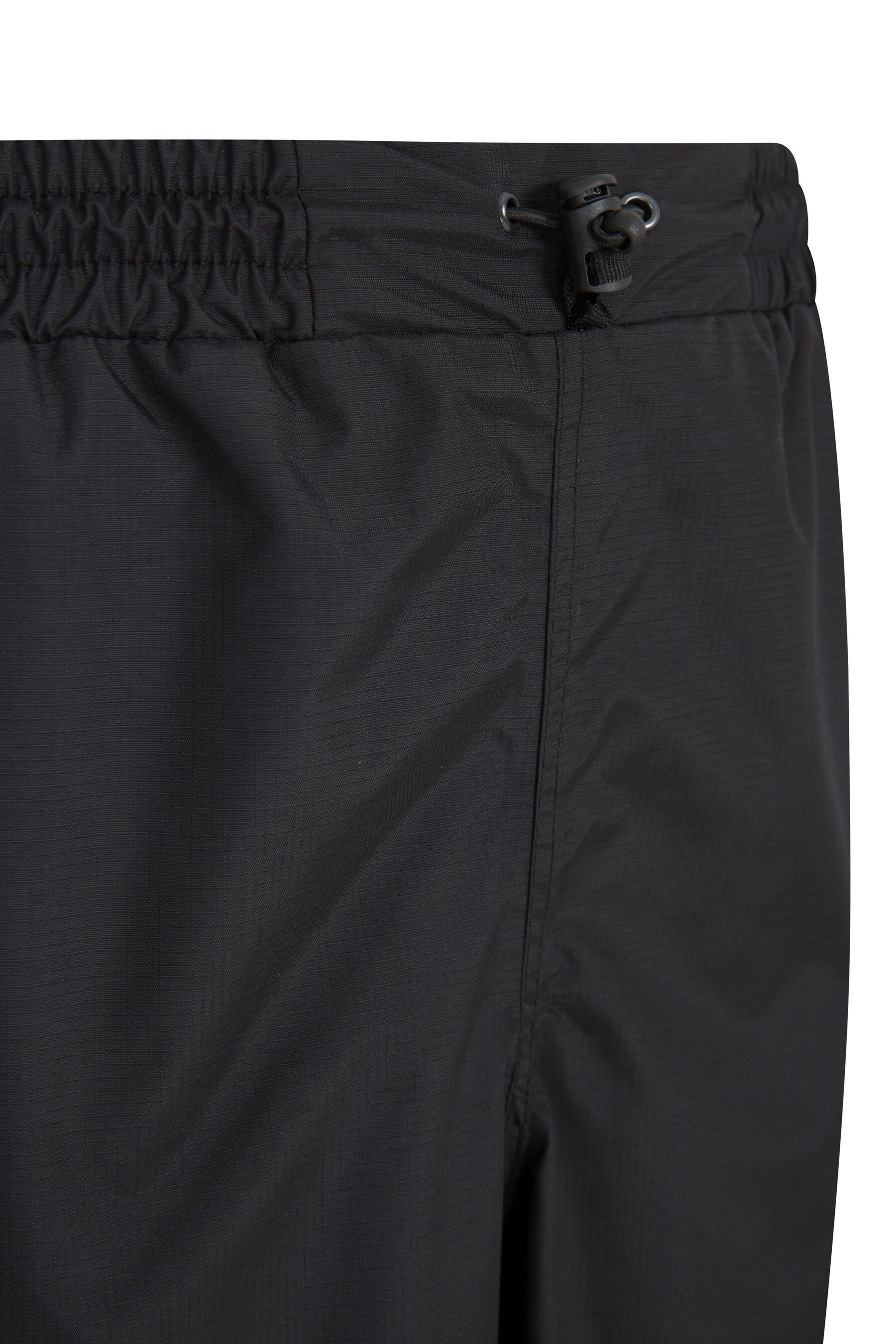 Mountain Warehouse Black Downpour Womens Short Length Waterproof Trousers
