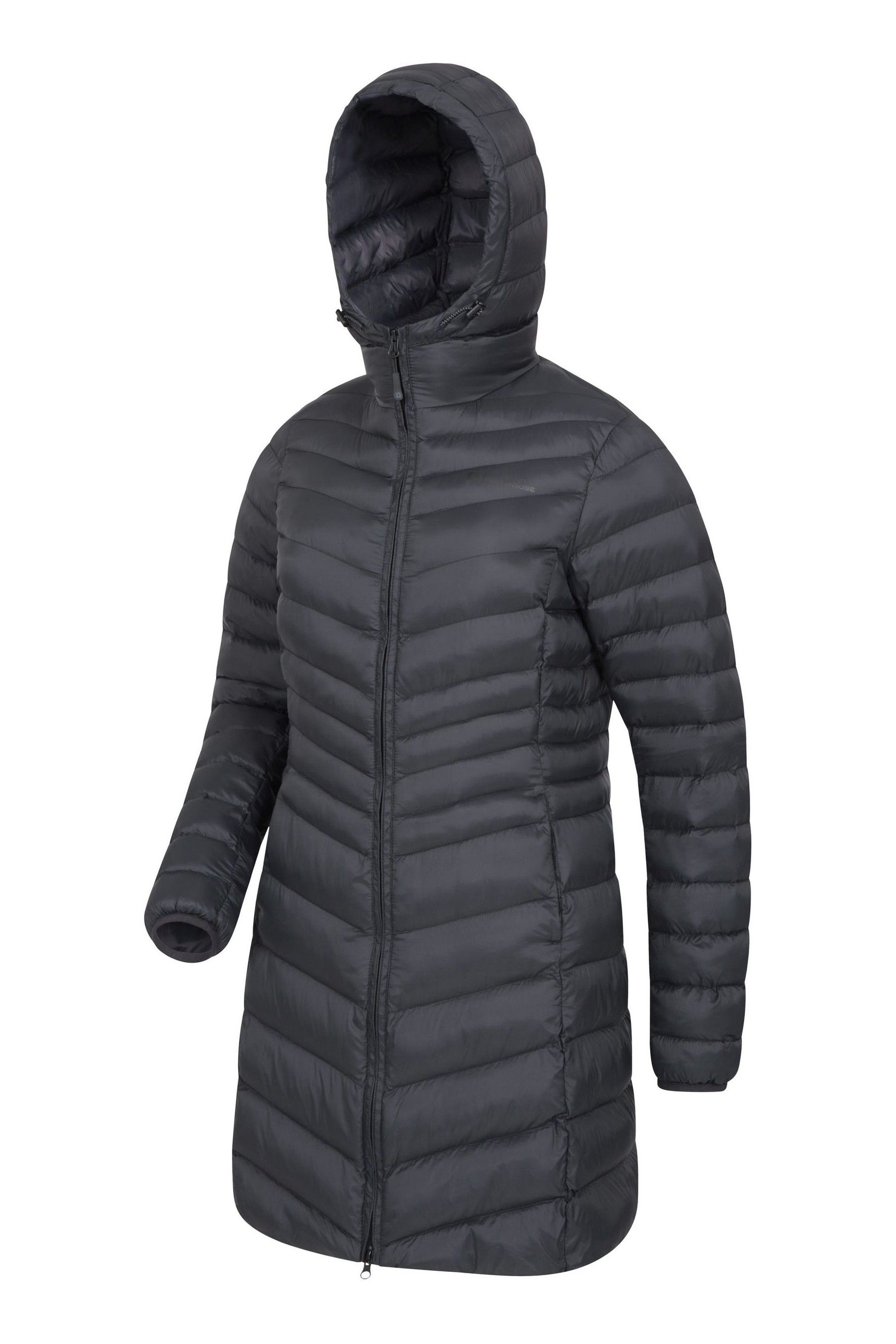Mountain Warehouse Black Florence Womens Long Padded Coat
